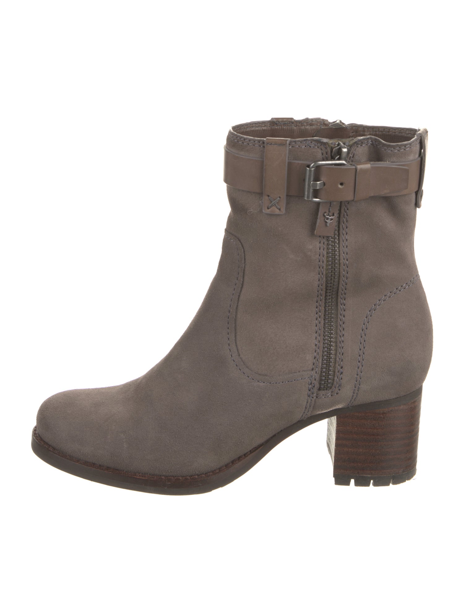 Trask Suede Moto Boots