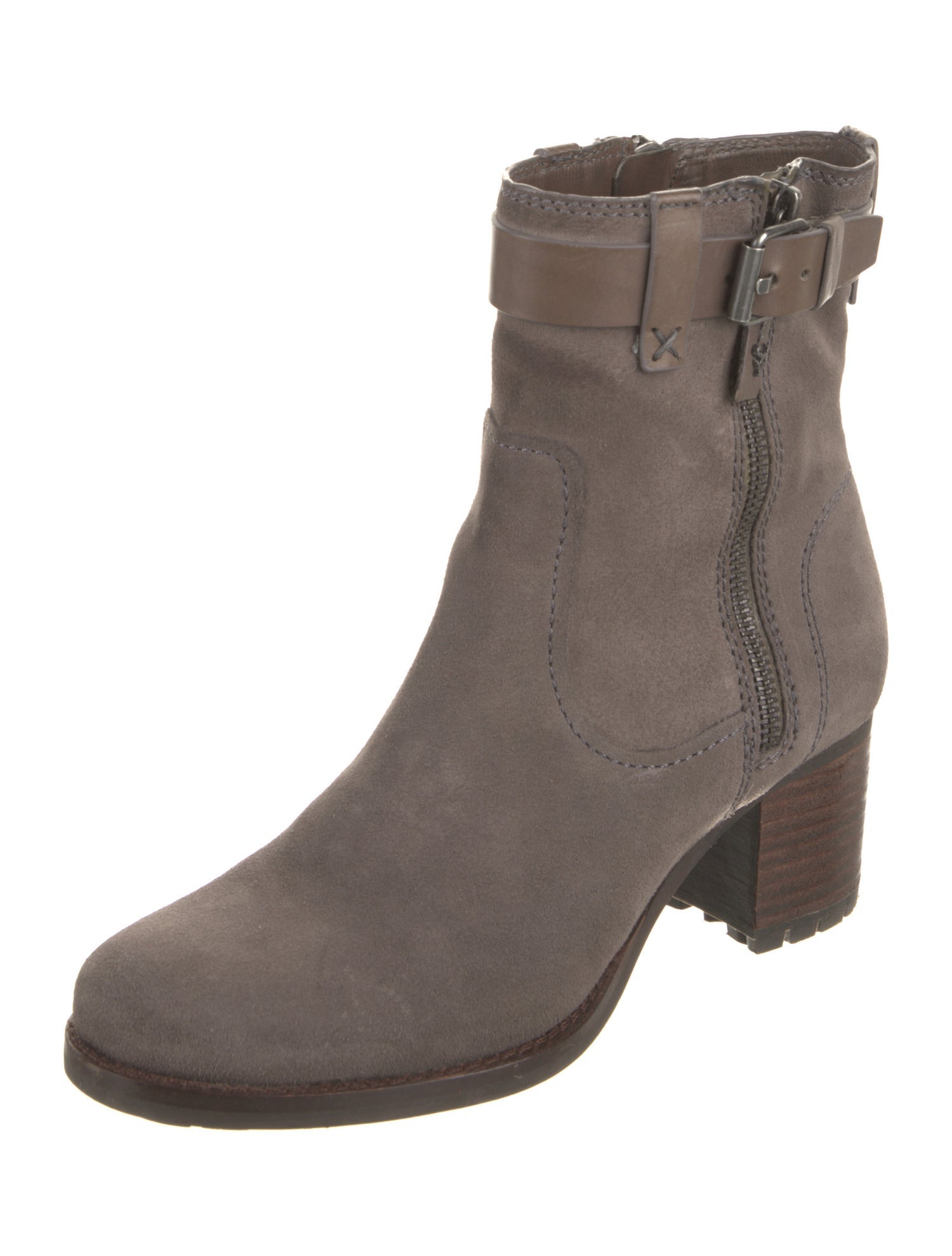 Trask Suede Moto Boots