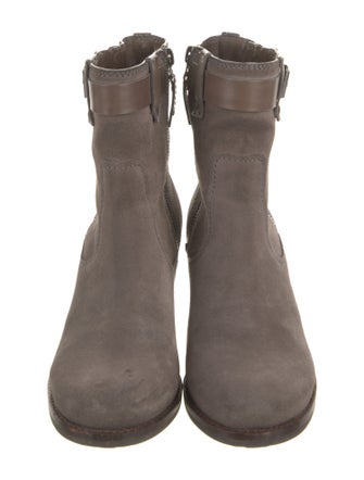 Trask Suede Moto Boots