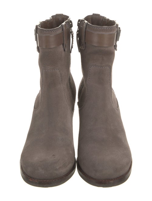 Trask Suede Moto Boots