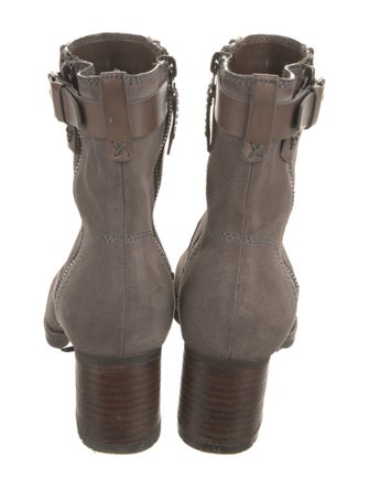 Trask Suede Moto Boots