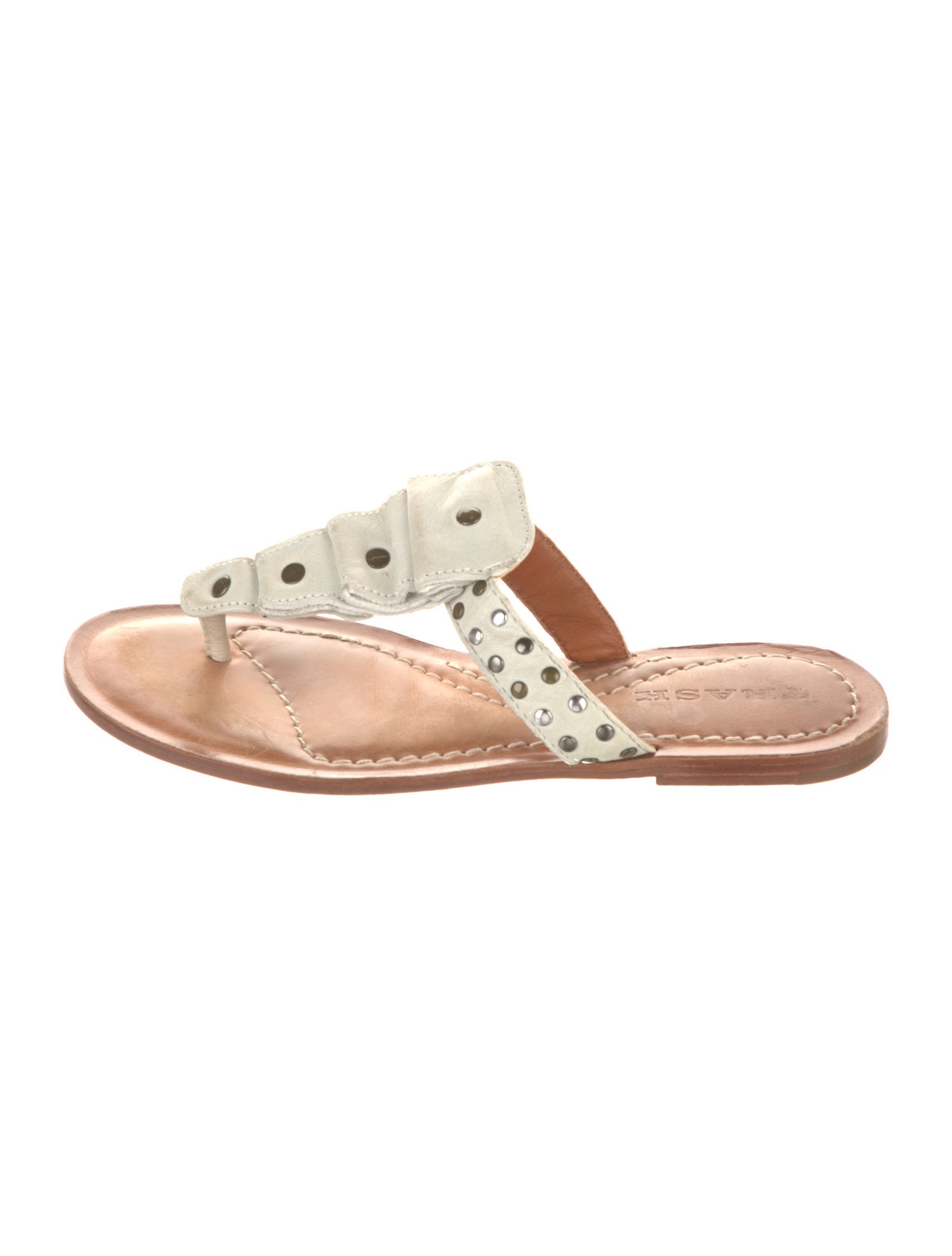Trask Leather Studded Accents Slides