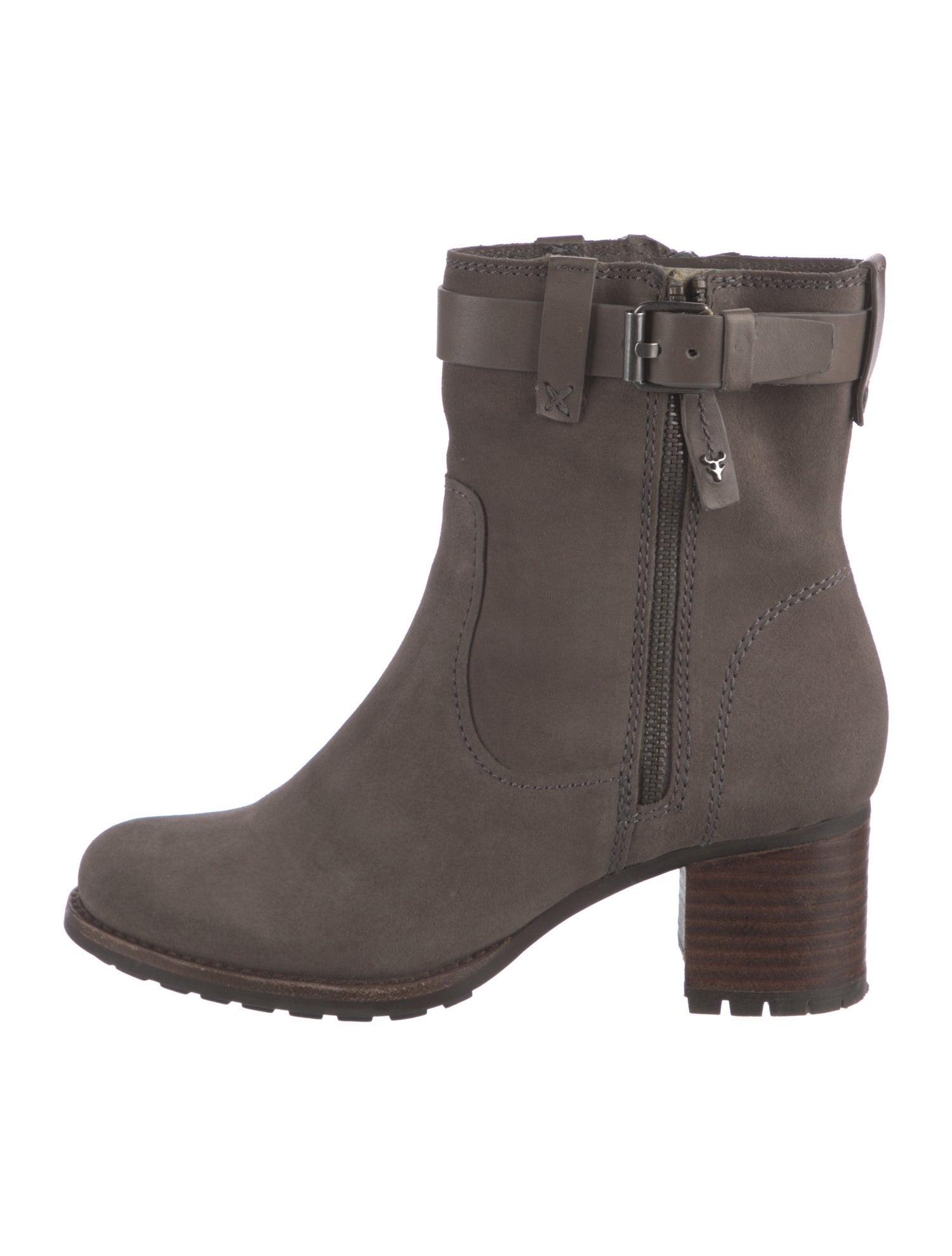 Trask Suede Moto Boots