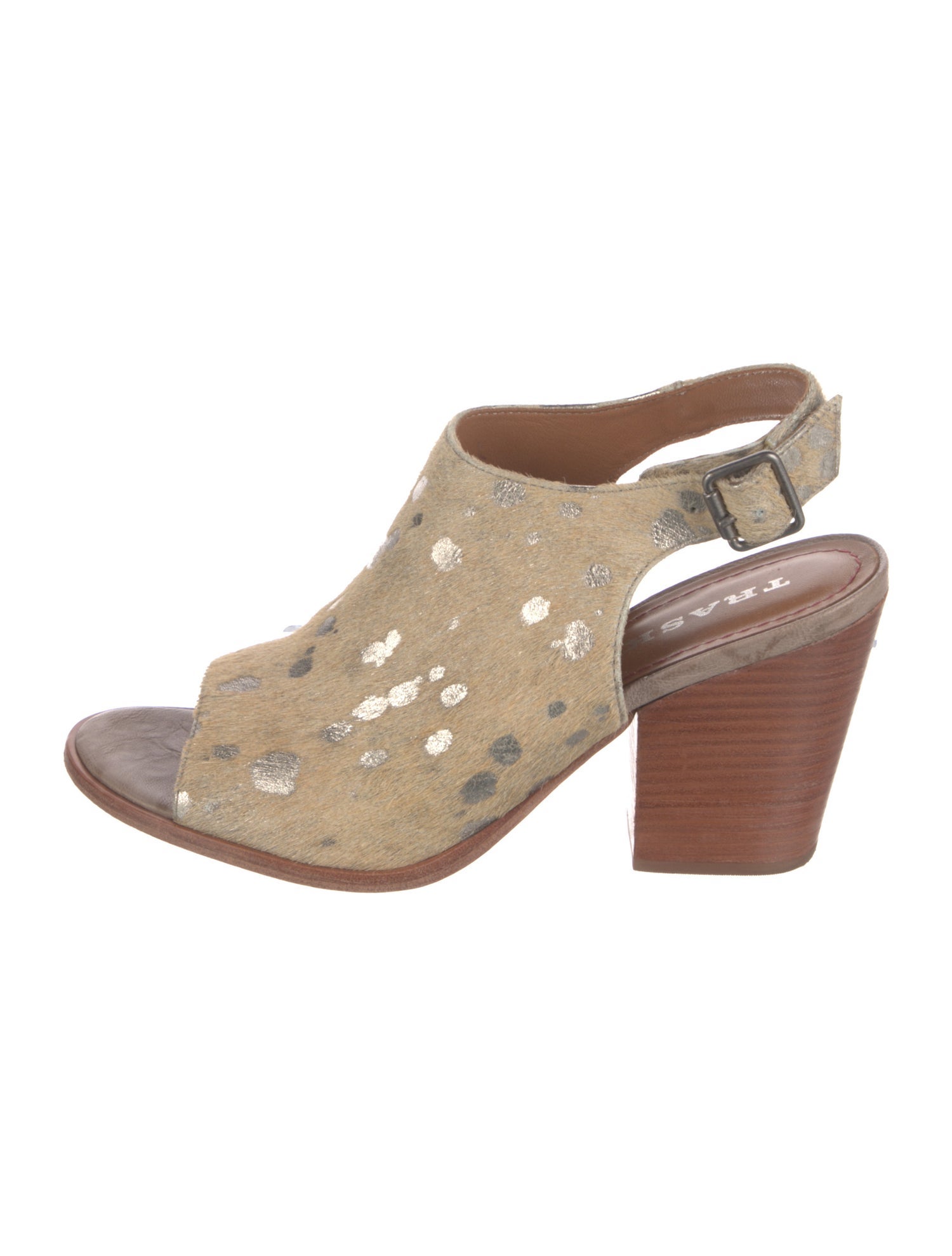 Trask Ponyhair Slingback Sandals