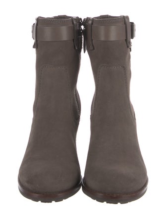 Trask Suede Moto Boots