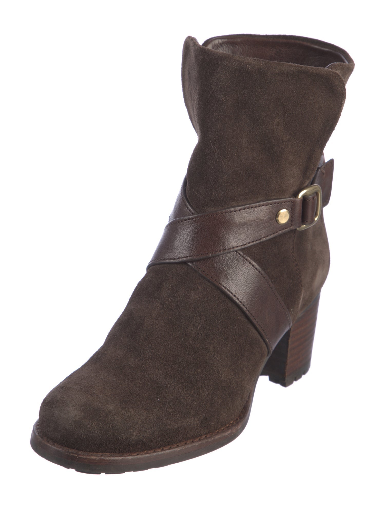 Trask Suede Moto Boots