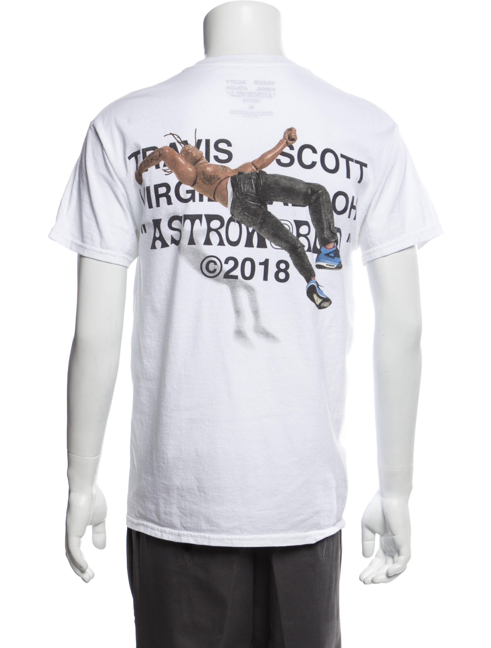 Travis Scott x Virgil Abloh By A Thread Tee Graphic Print T-Shirt - White  T-Shirts, Clothing - WTRAV20370 | The RealReal