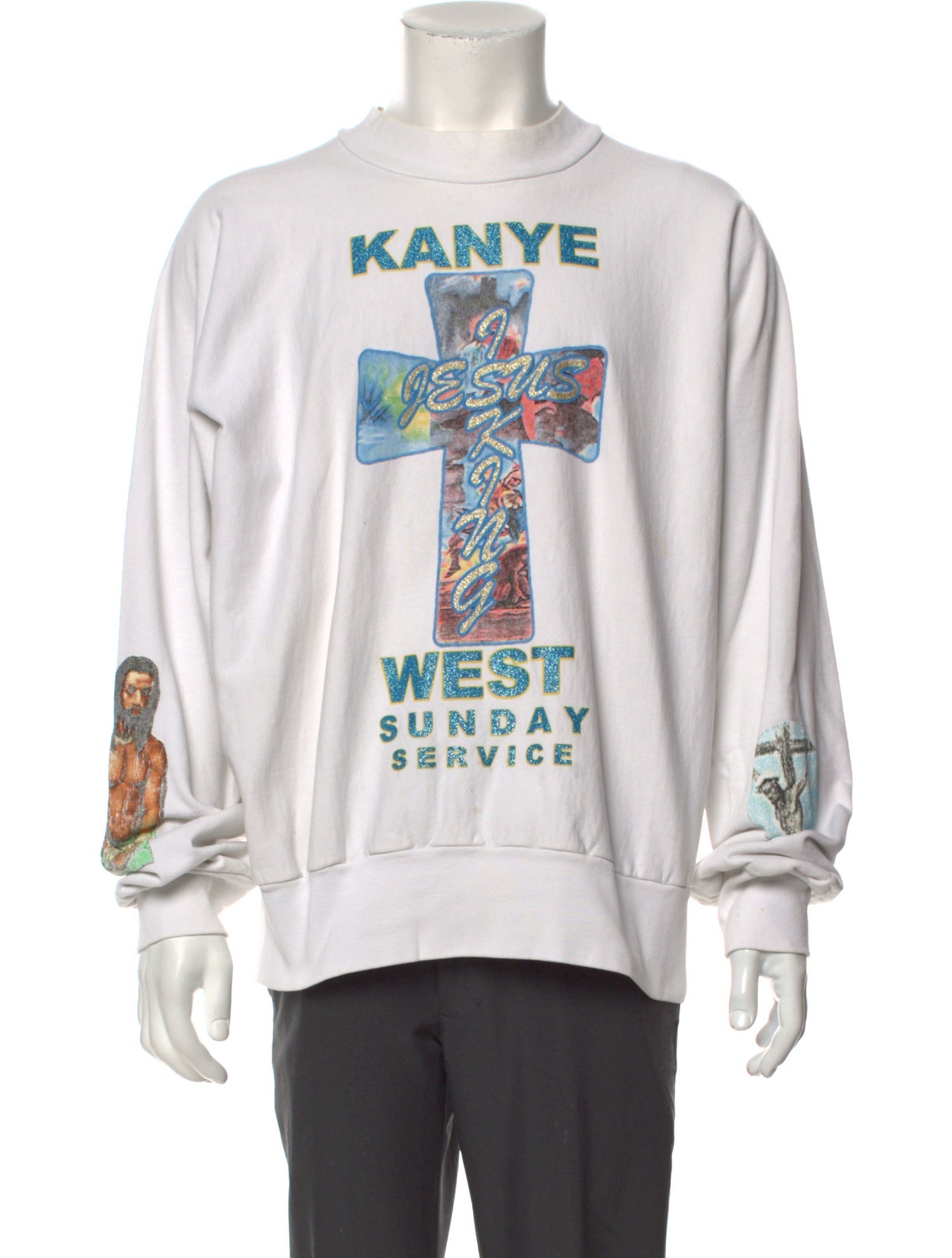 Kanye West Merch 'Jesus is King' Graphic Print Sweatshirt