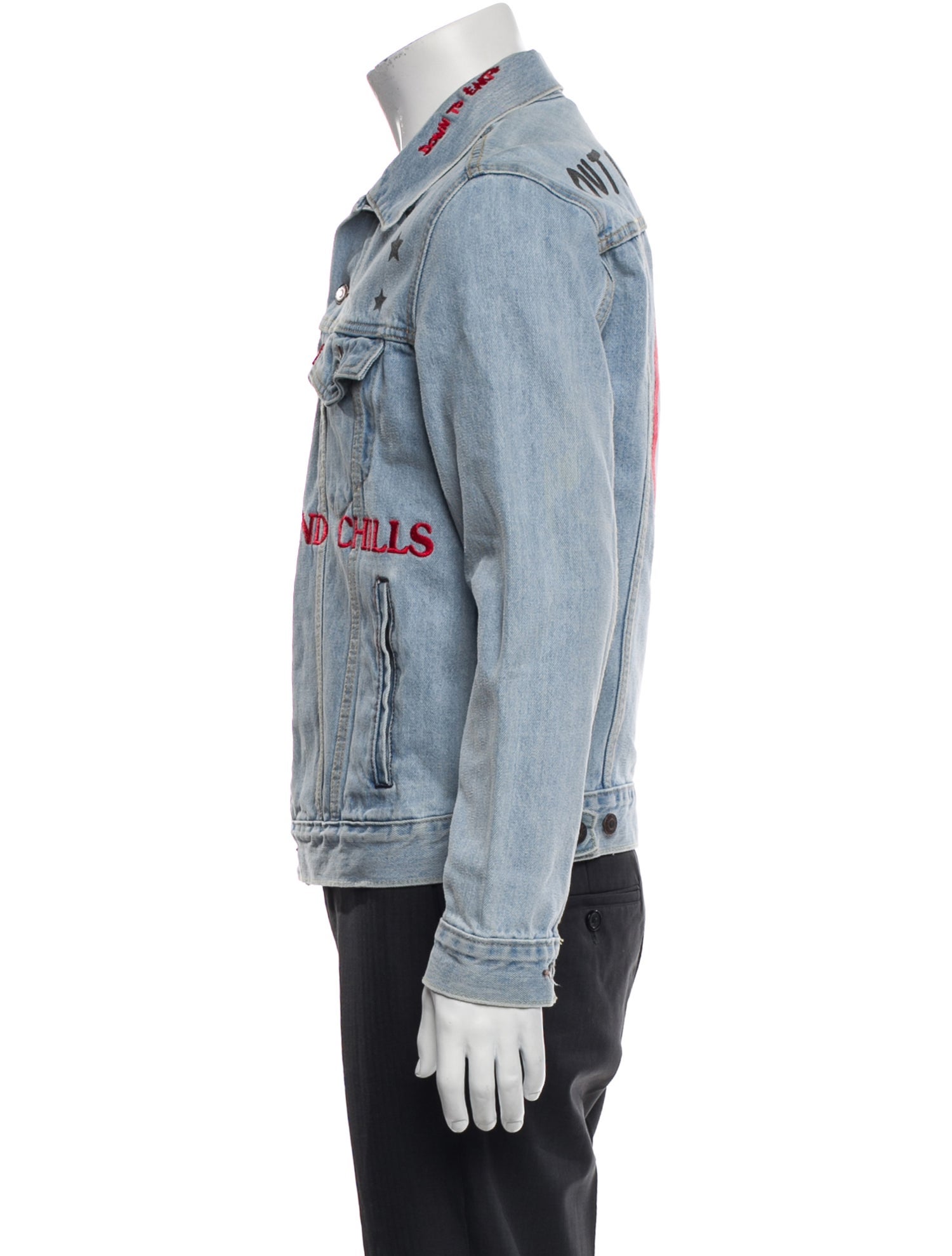 Travis Scott Graphic Print Collar Sweatshirt