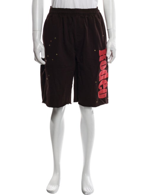 Travis Scott Graphic Print Athletic Shorts