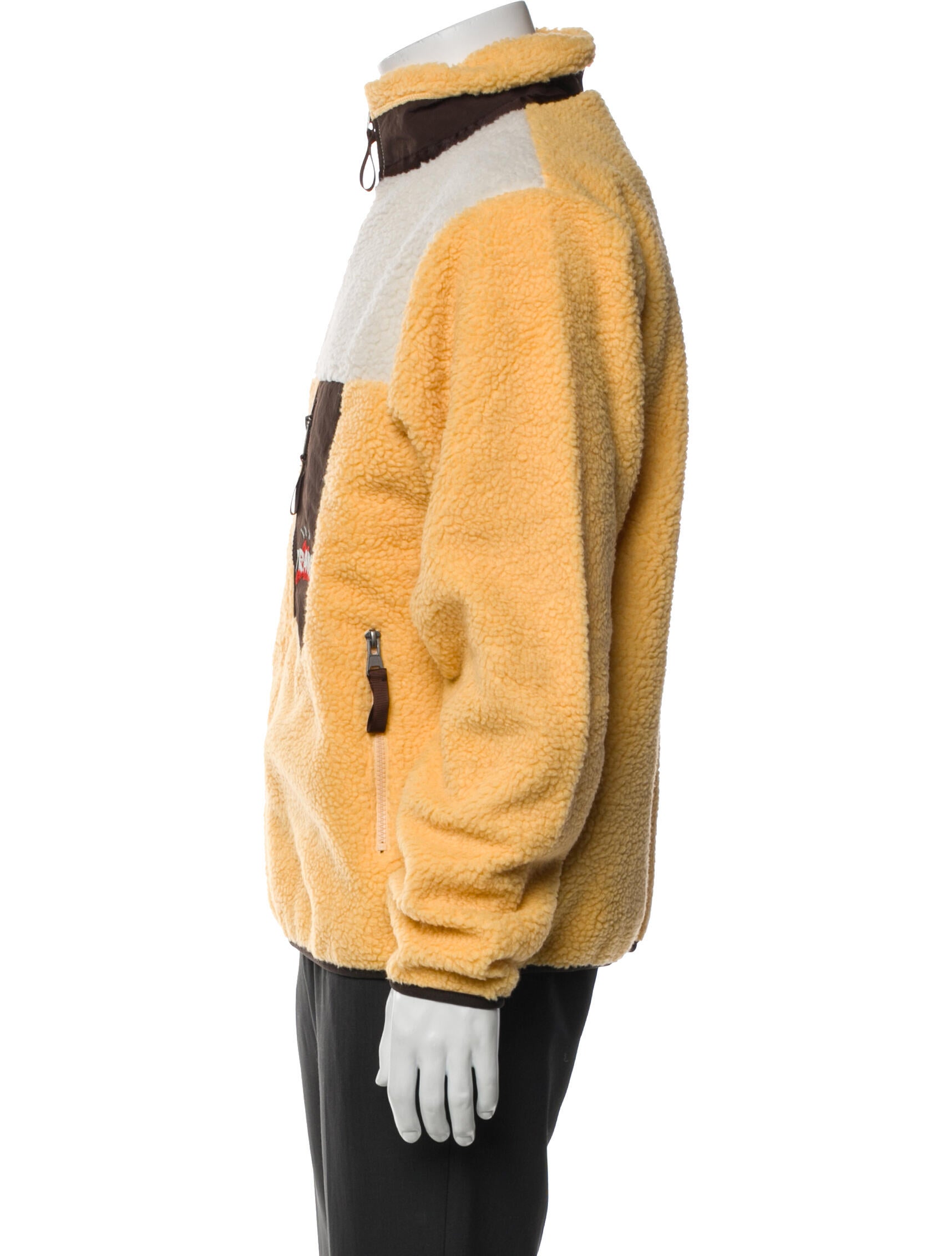 Travis Scott Colorblock Pattern Moto Jacket