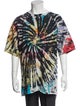 Travis Scott Tie-Dye Print Scoop Neck Henley