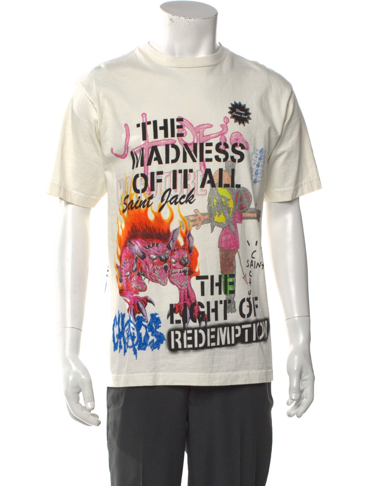 Travis Scott Graphic Print Crew Neck T-Shirt