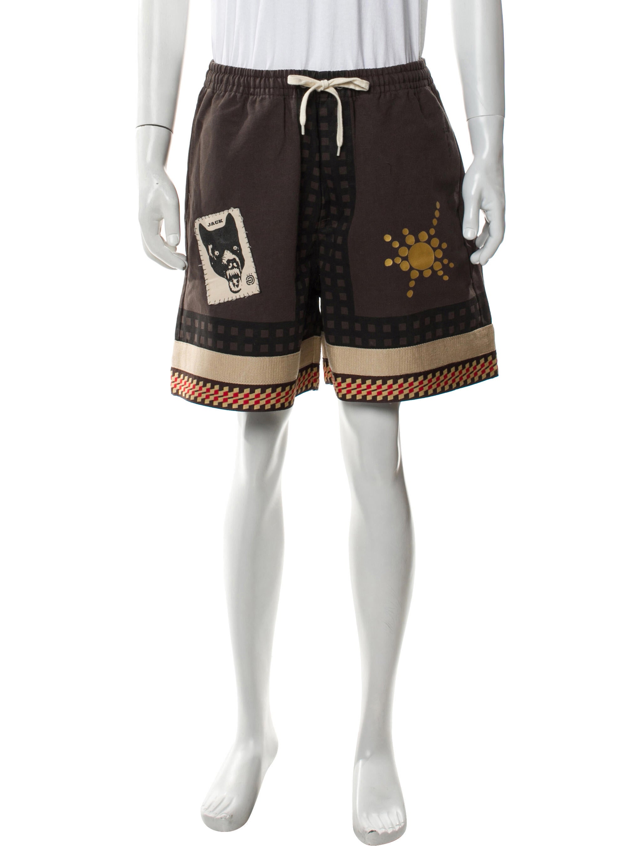 Travis Scott Graphic Print Jogger Shorts