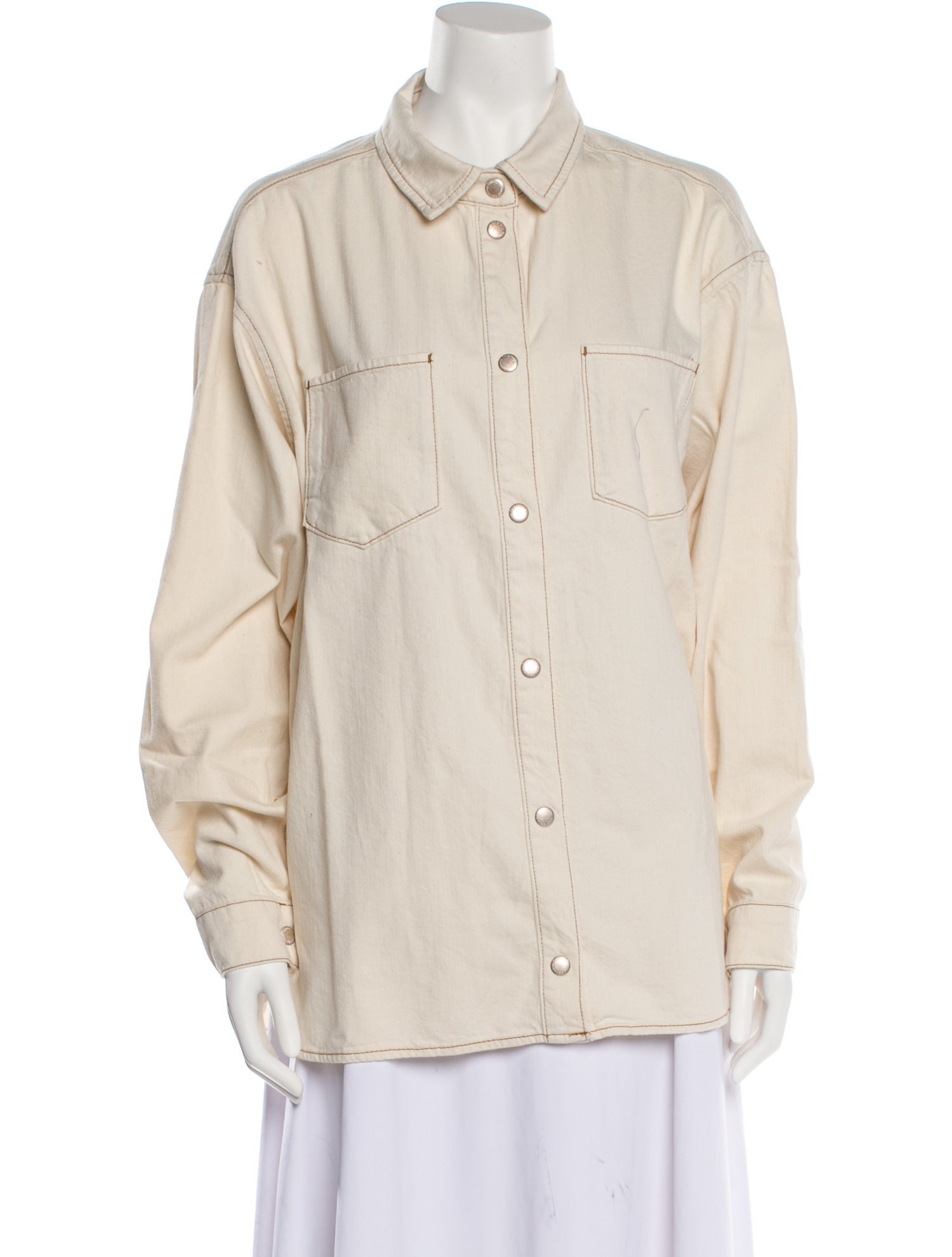 Triarchy Long Sleeve Button-Up Top