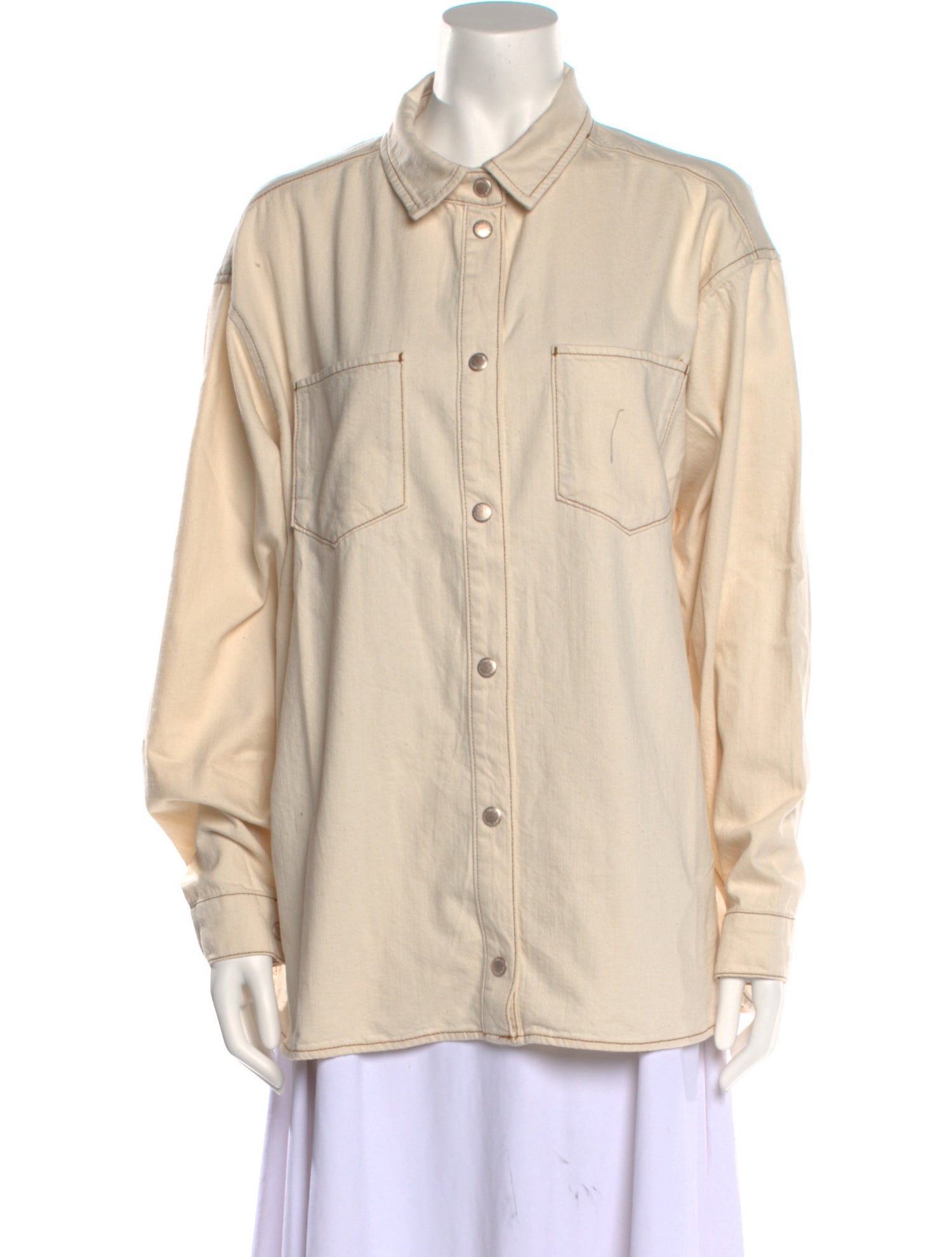 Triarchy Long Sleeve Button-Up Top