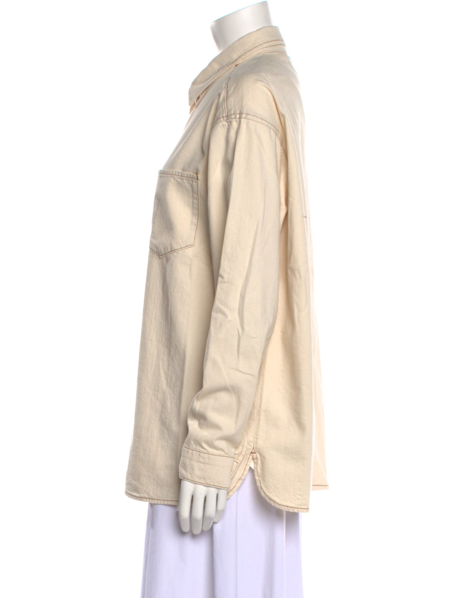 Triarchy Long Sleeve Button-Up Top