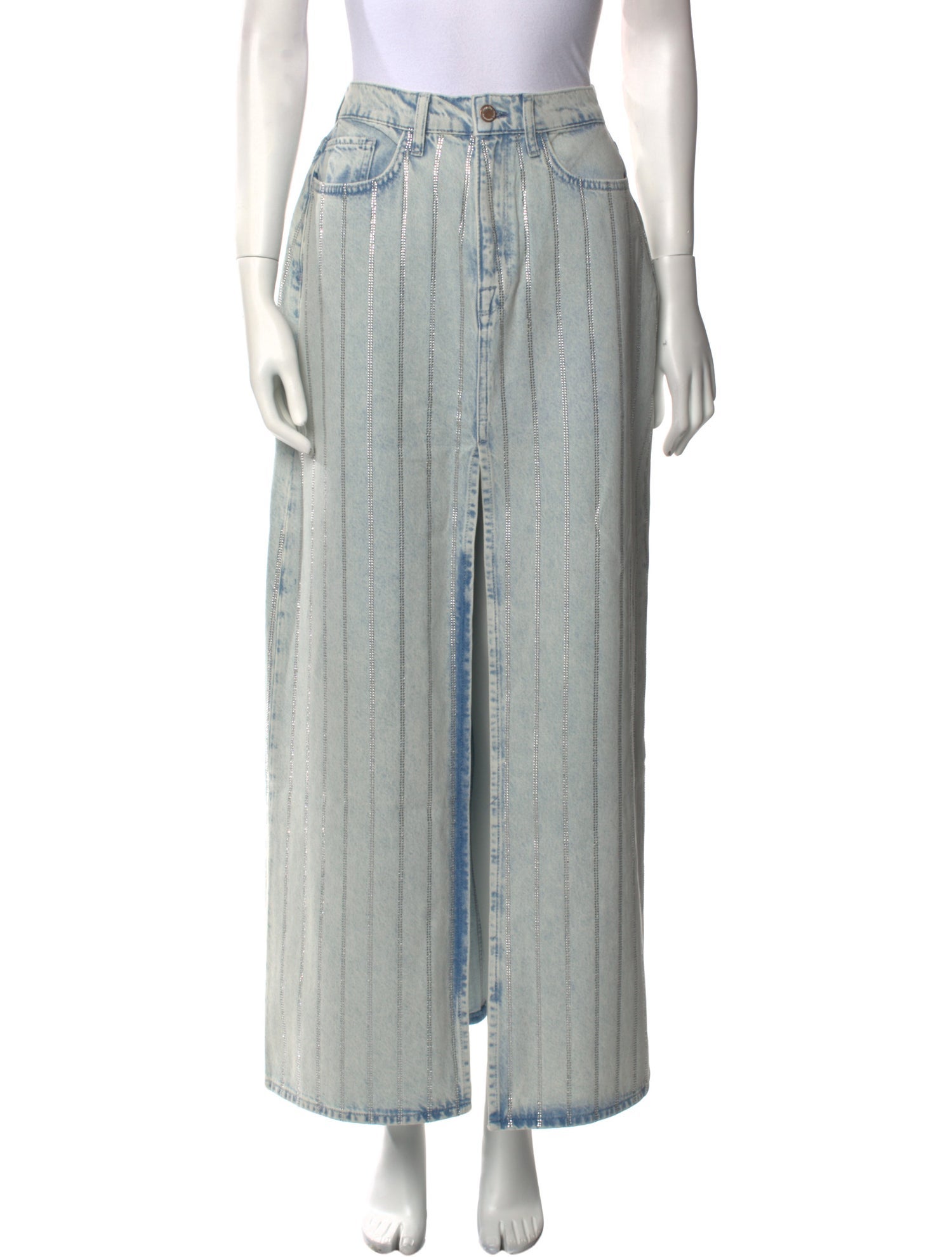 Triarchy Distressed Accents Long Skirt