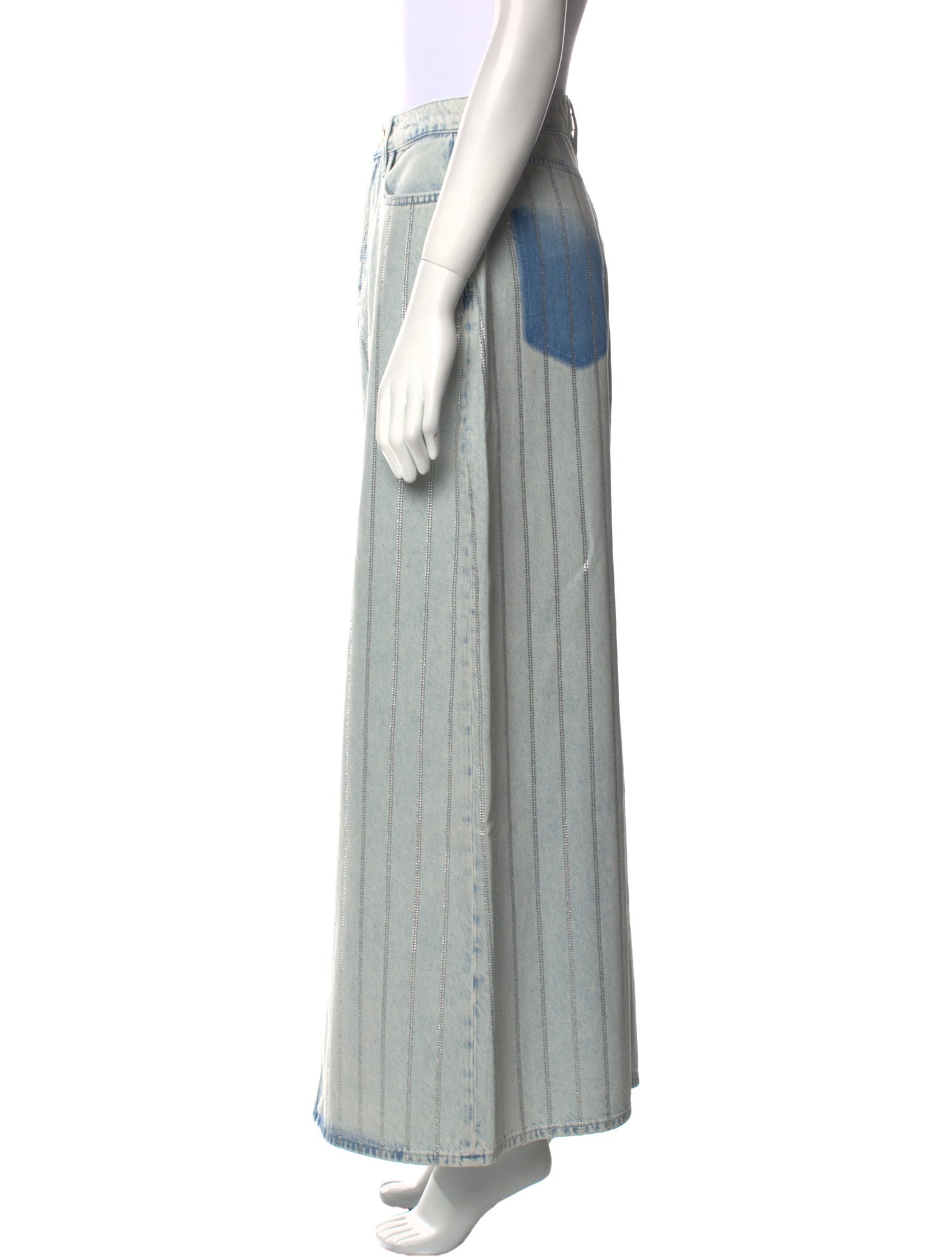 Triarchy Distressed Accents Long Skirt