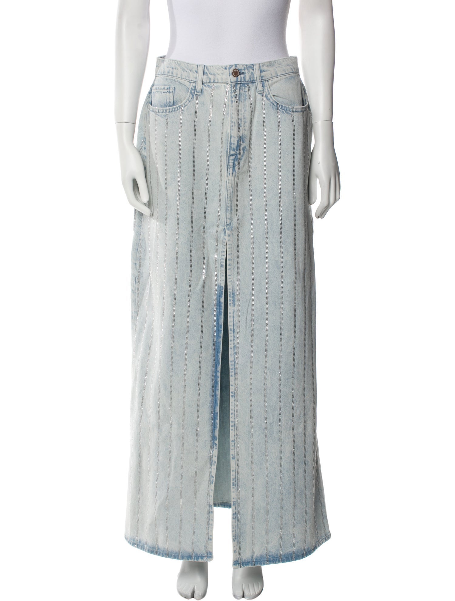 Triarchy Distressed Accents Long Skirt