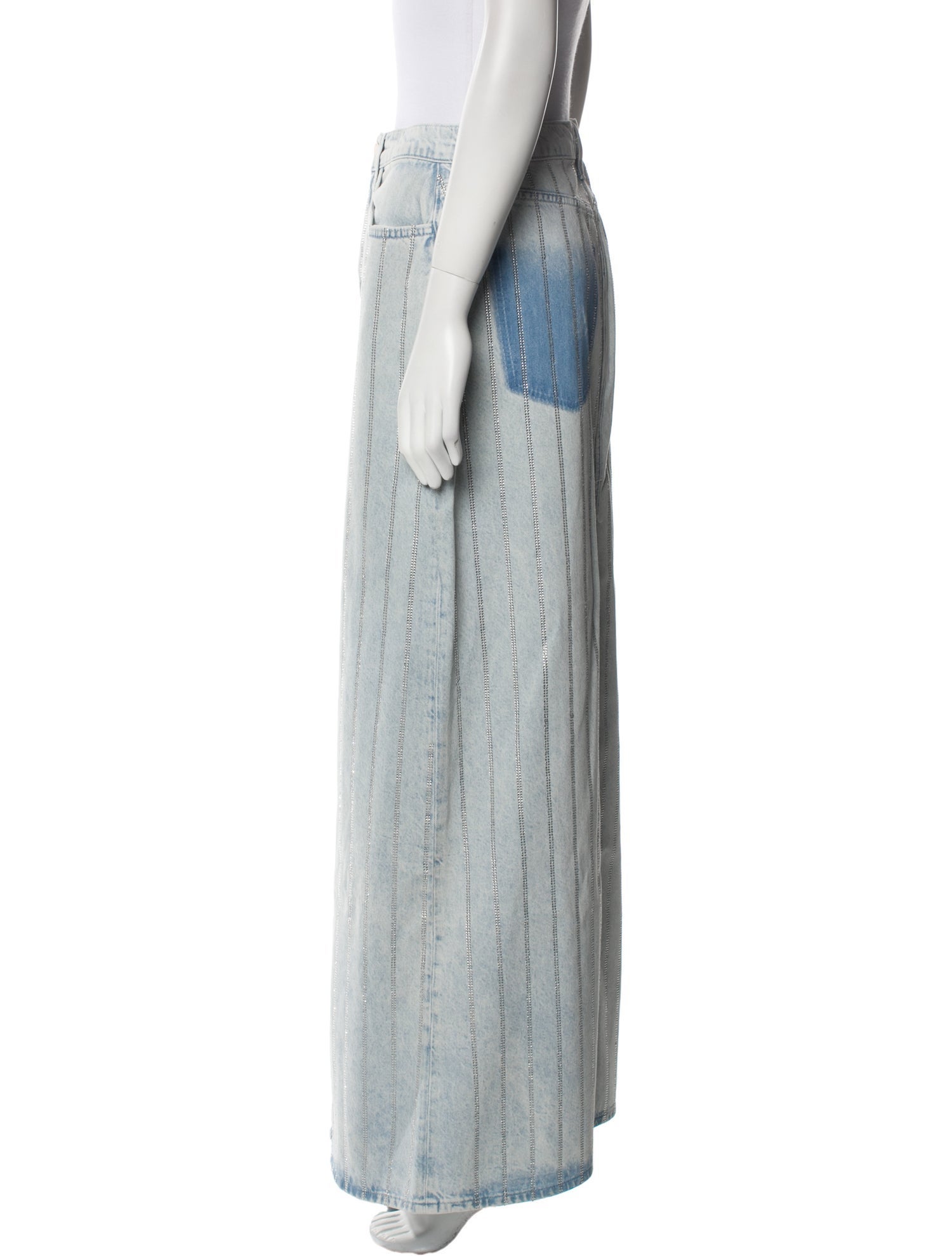 Triarchy Distressed Accents Long Skirt