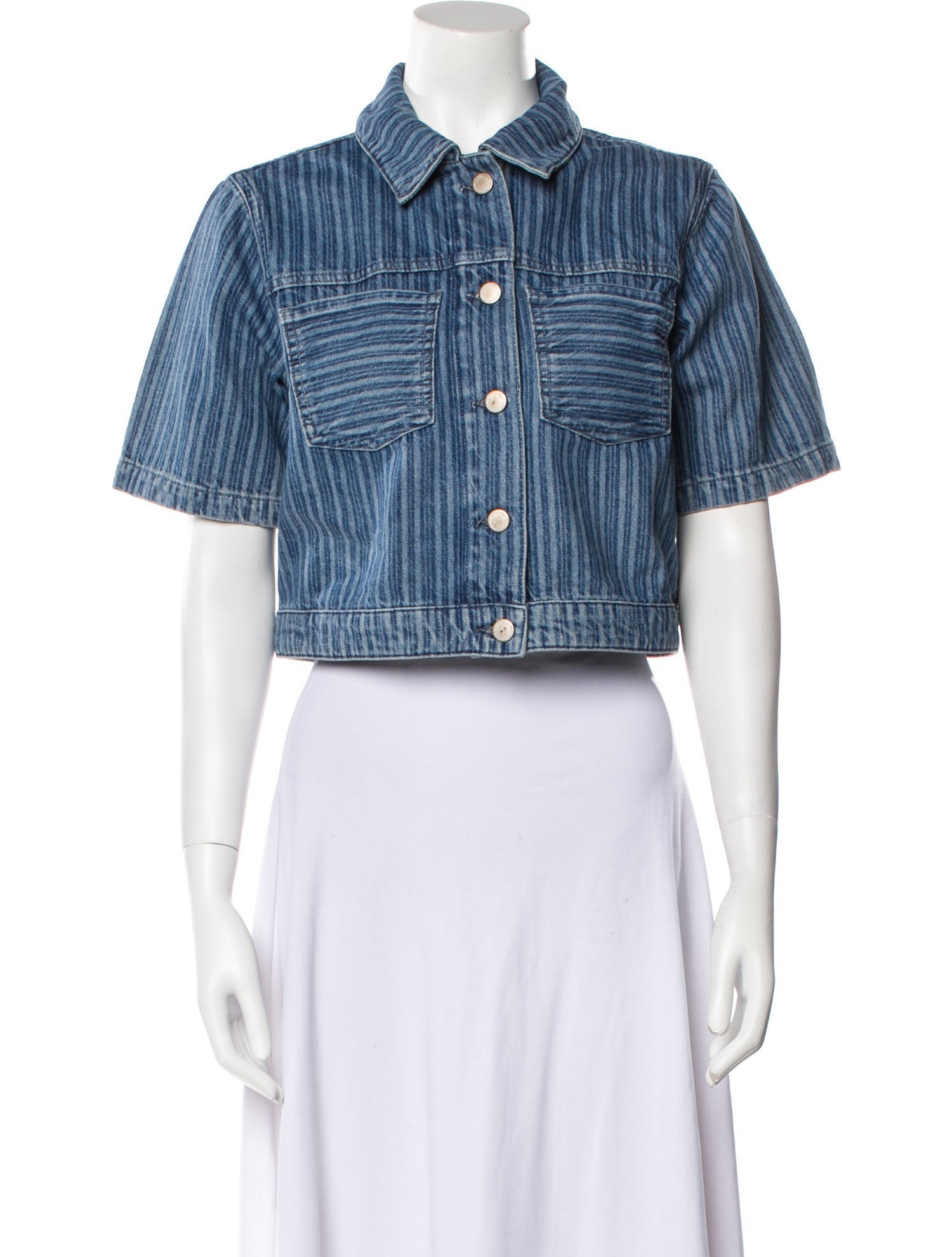 Triarchy Striped Denim Jacket