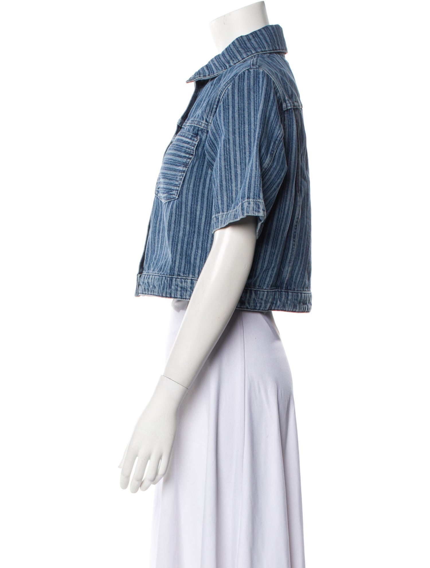 Triarchy Striped Denim Jacket