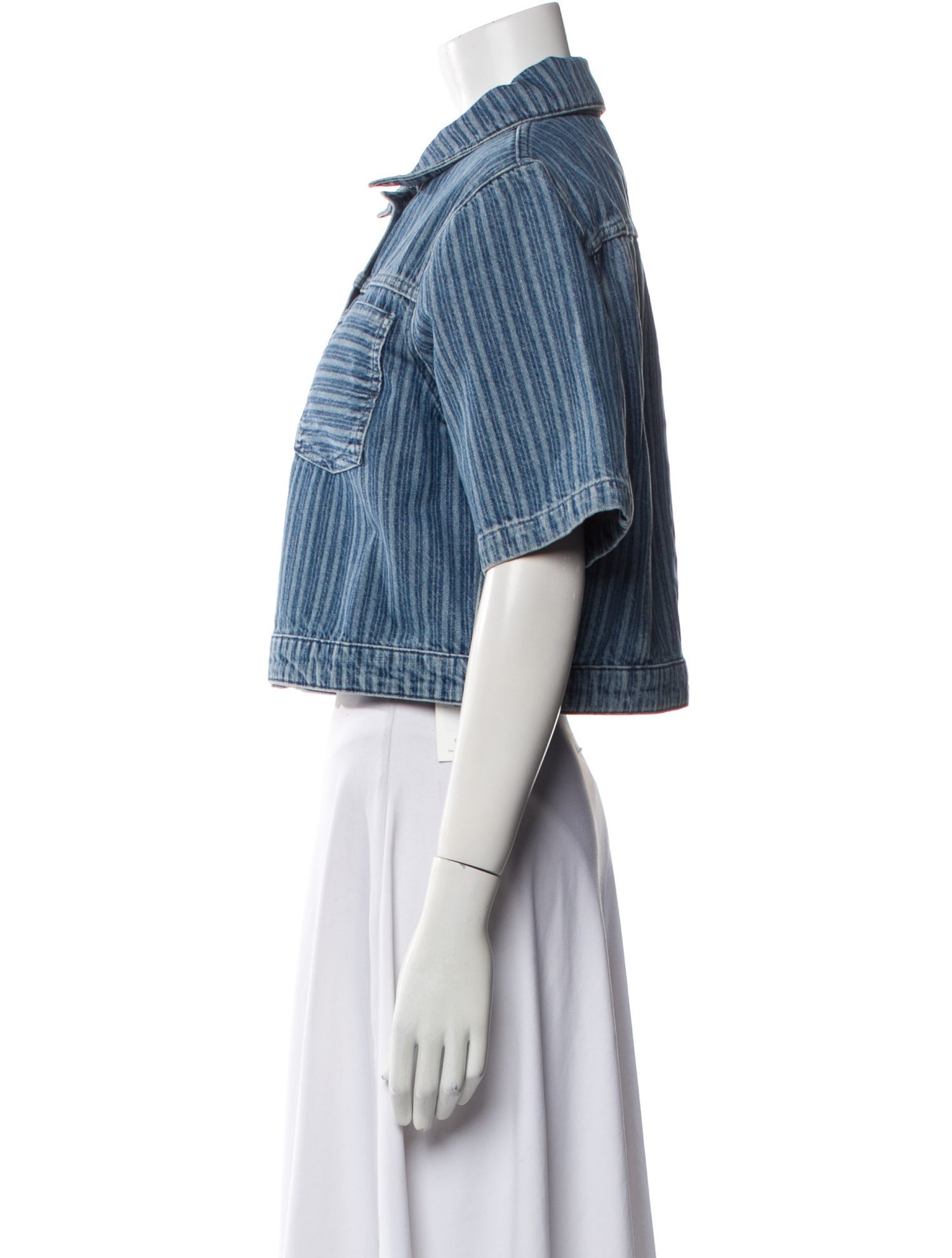 Triarchy Striped Denim Jacket