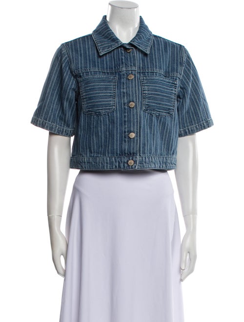 Triarchy Striped Denim Jacket