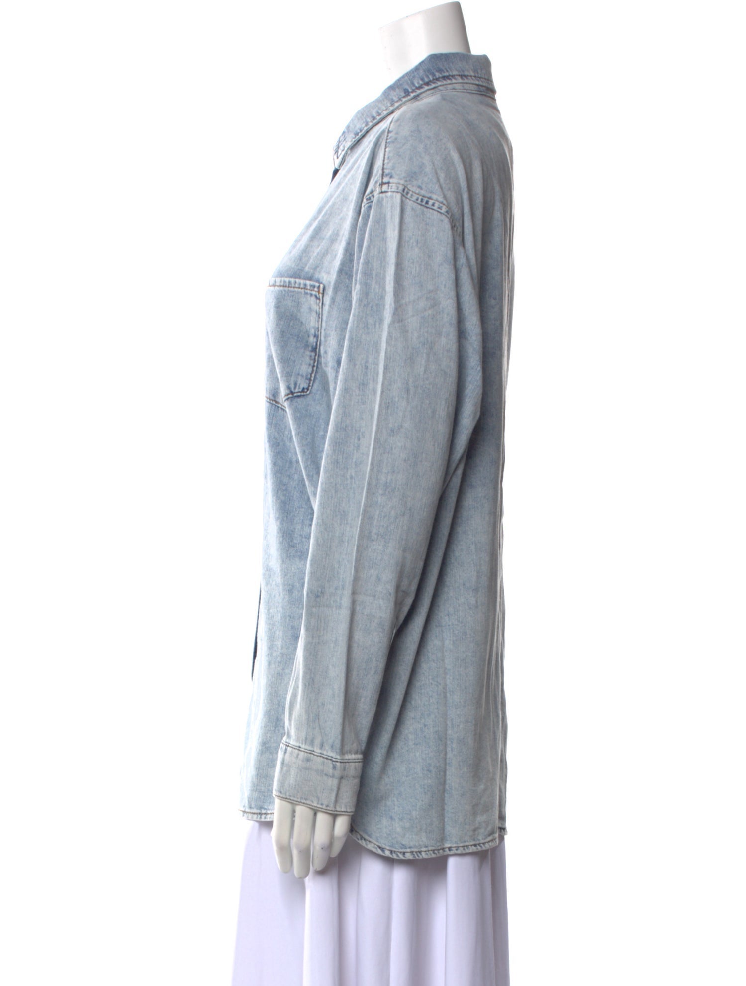 Triarchy Long Sleeve Button-Up Top