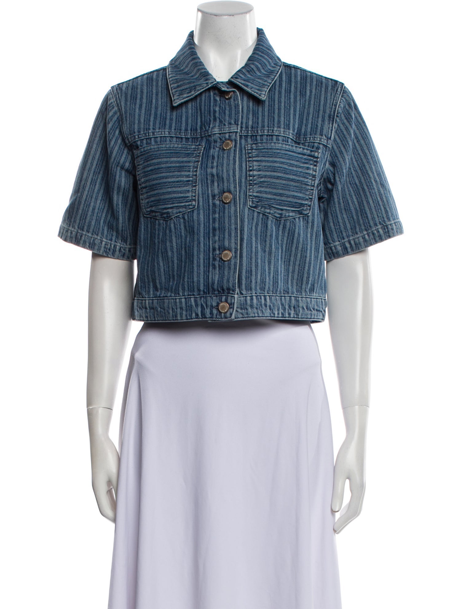 Triarchy Striped Denim Jacket