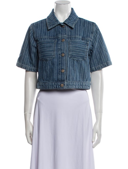 Triarchy Striped Denim Jacket