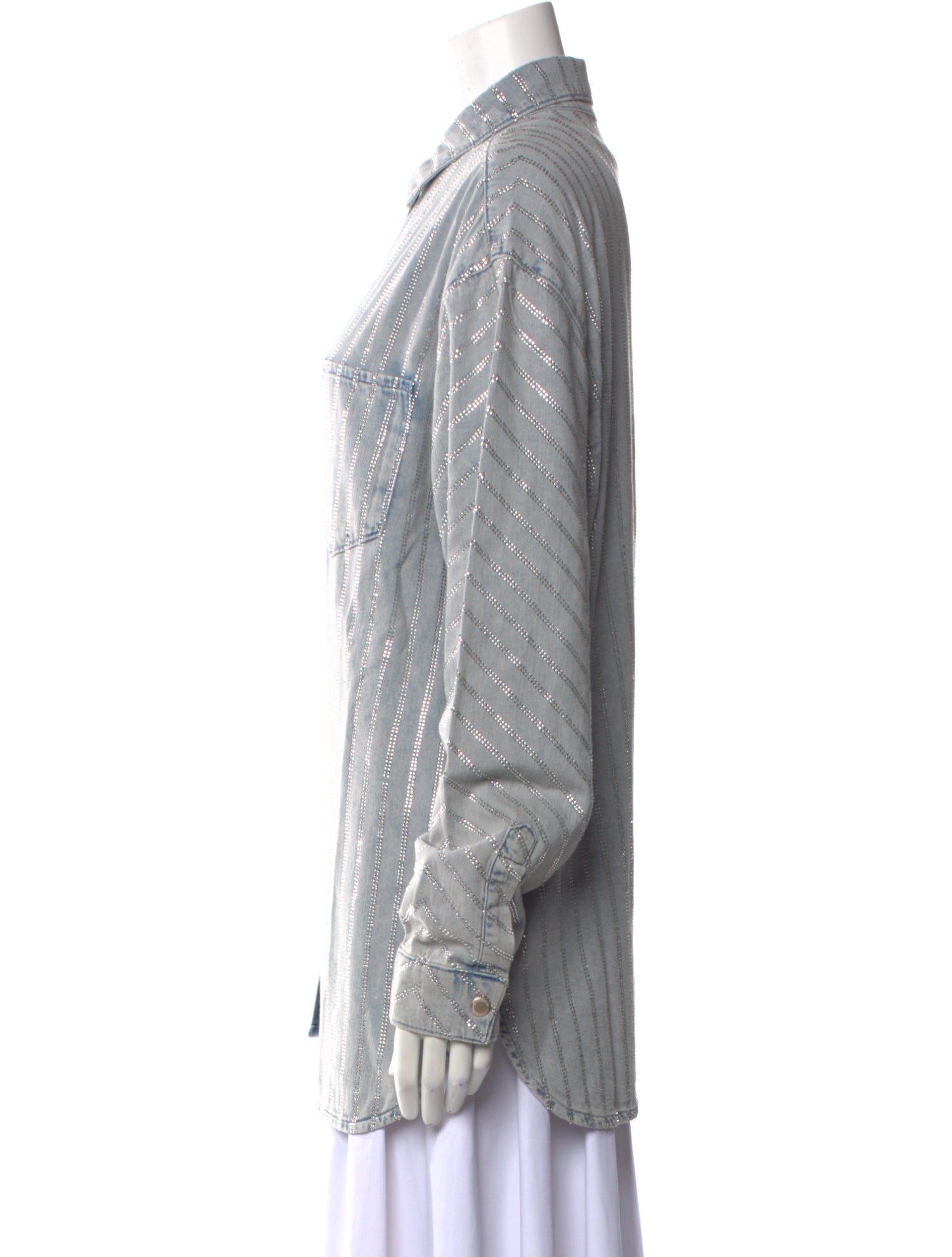 Triarchy Long Sleeve Button-Up Top