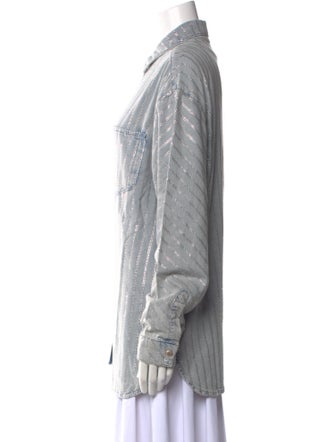 Triarchy Long Sleeve Button-Up Top