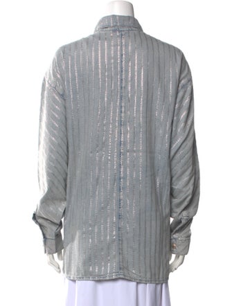 Triarchy Long Sleeve Button-Up Top