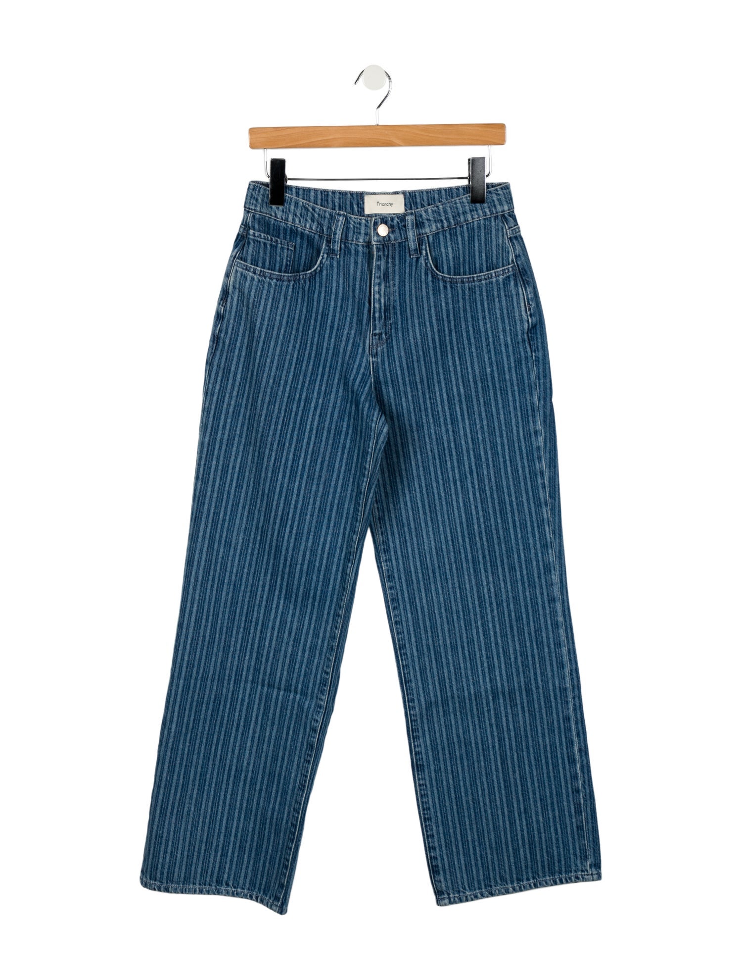Triarchy Mid-Rise Wide Leg Jeans