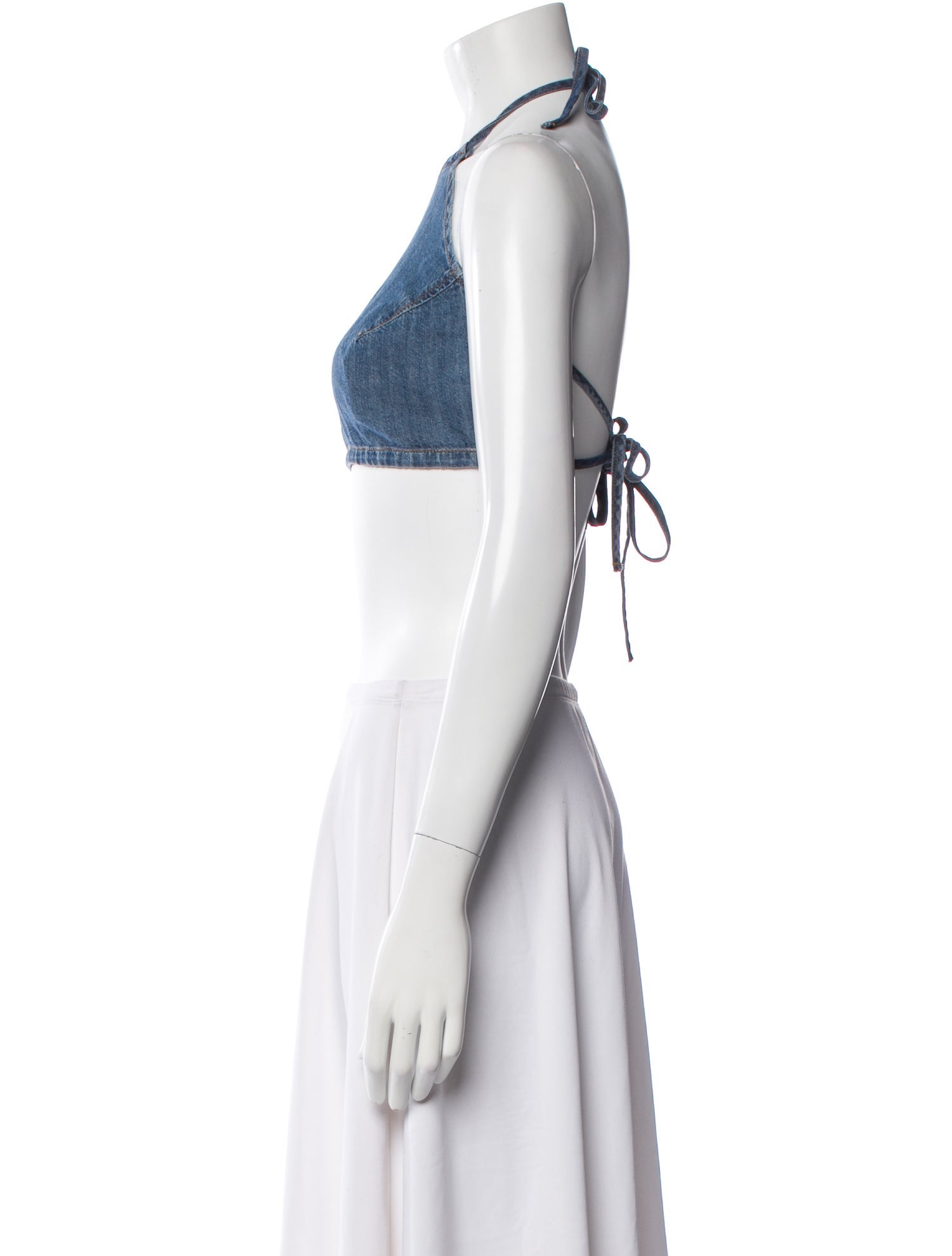 Triarchy Halterneck Sleeveless Crop Top