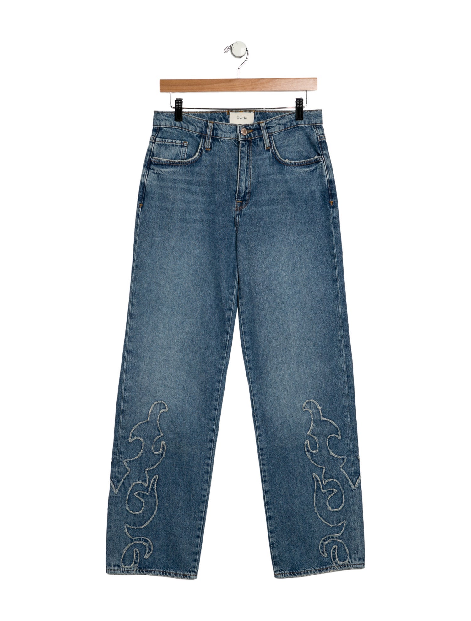 Triarchy Mid-Rise Straight Leg Jeans
