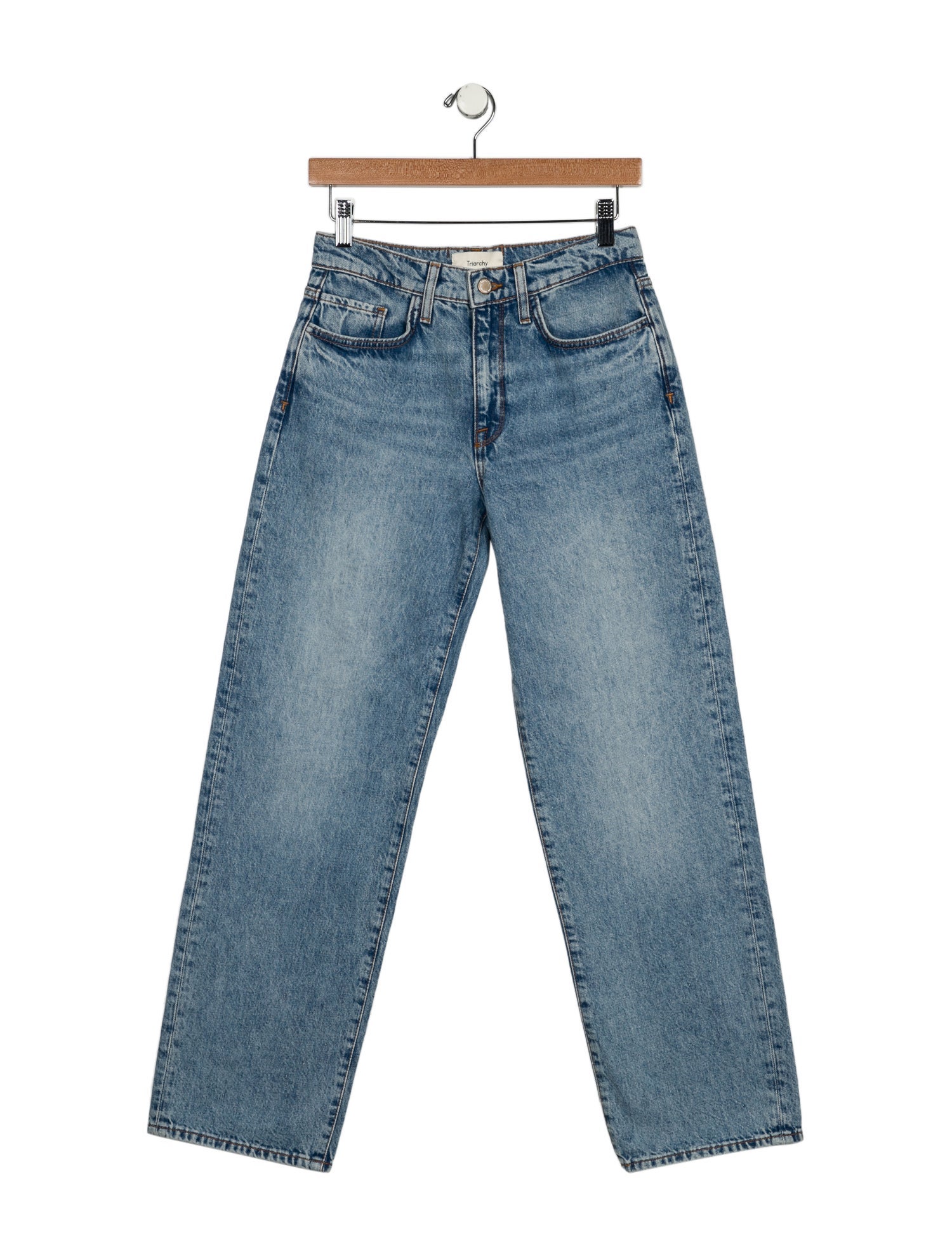 Triarchy Mid-Rise Straight Leg Jeans