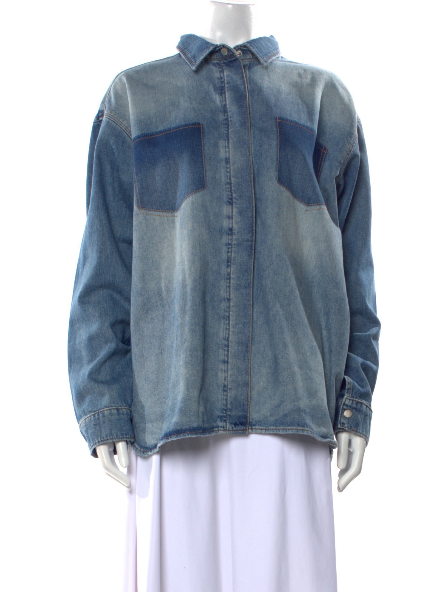 Triarchy Long Sleeve Button-Up Top