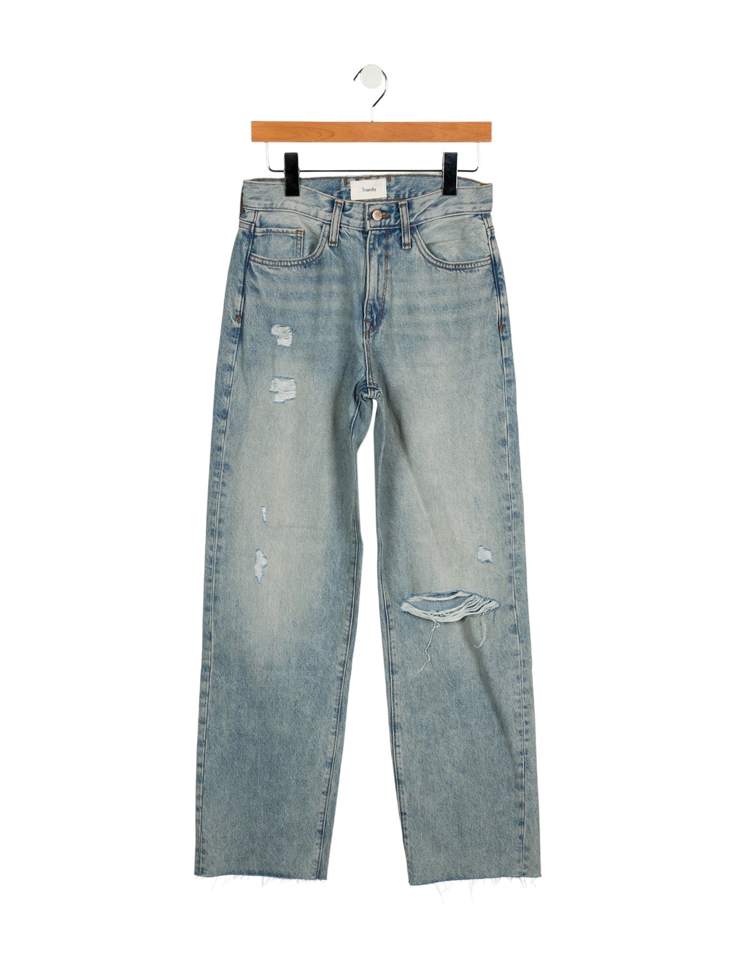 Triarchy Mid-Rise Wide Leg Jeans