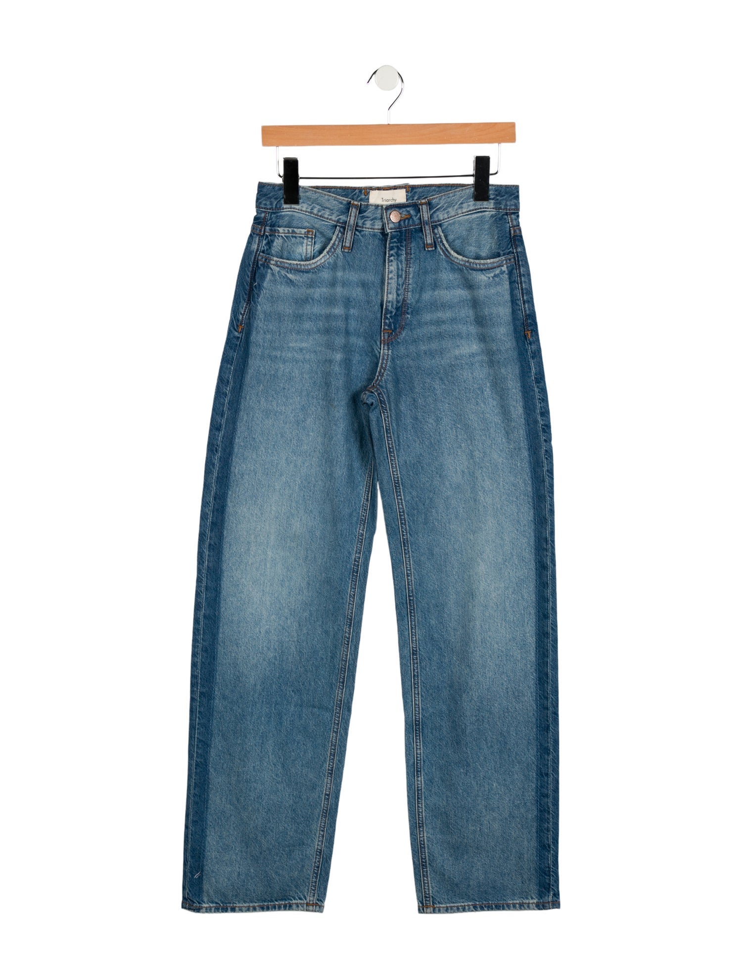 Triarchy Mid-Rise Straight Leg Jeans