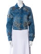 Triarchy Floral Print Denim Jacket