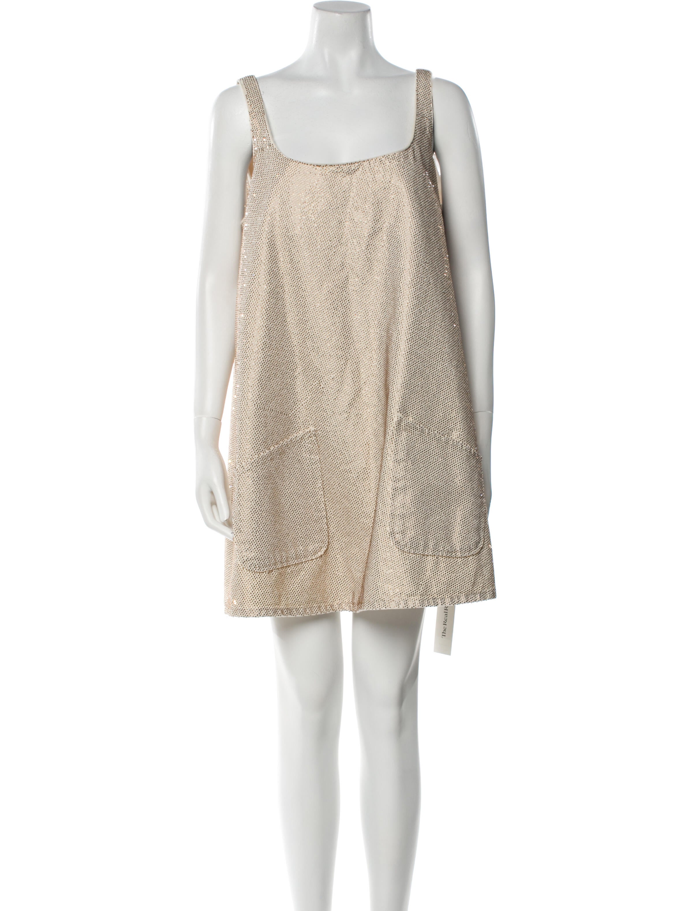 Triarchy Square Neckline Knee-Length Dress