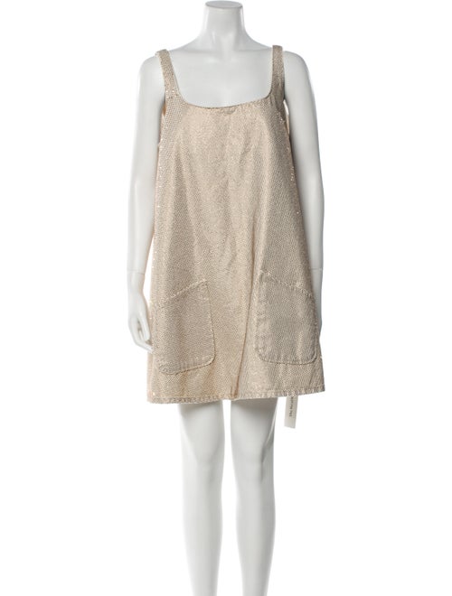 Triarchy Square Neckline Knee-Length Dress