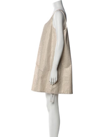 Triarchy Square Neckline Knee-Length Dress