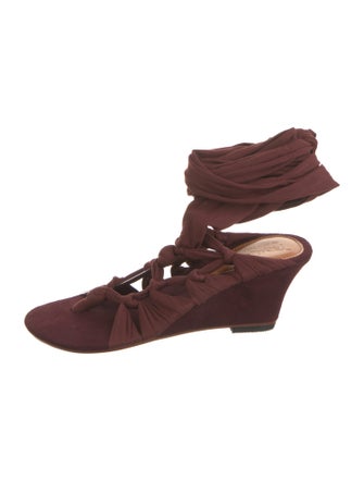 Tribal Suede Leather Trim Embellishment Gladiator Sandals