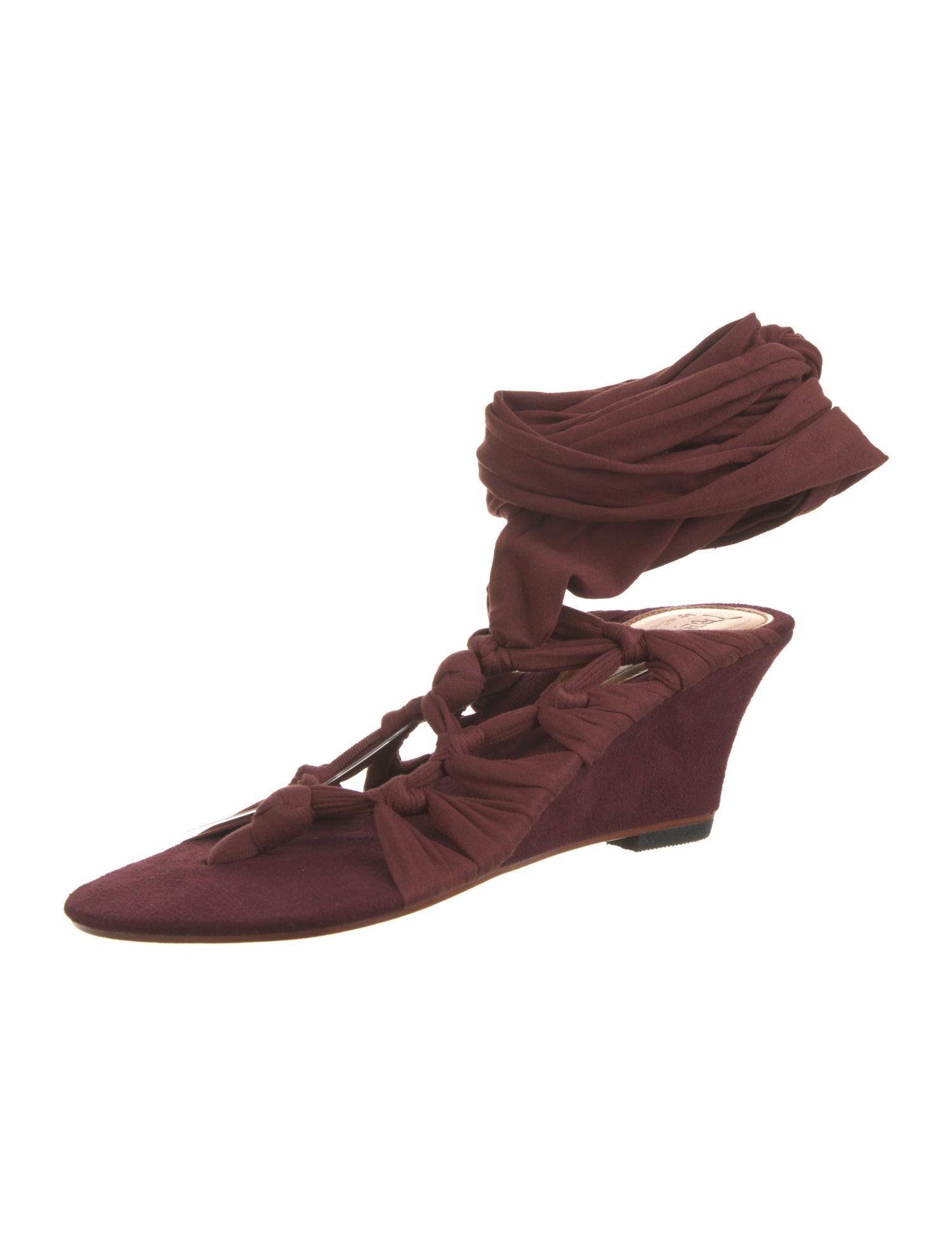 Tribal Suede Leather Trim Embellishment Gladiator Sandals