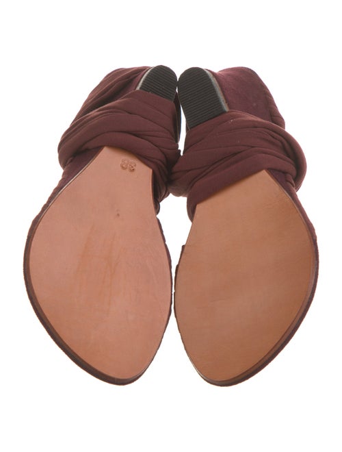 Tribal Suede Leather Trim Embellishment Gladiator Sandals