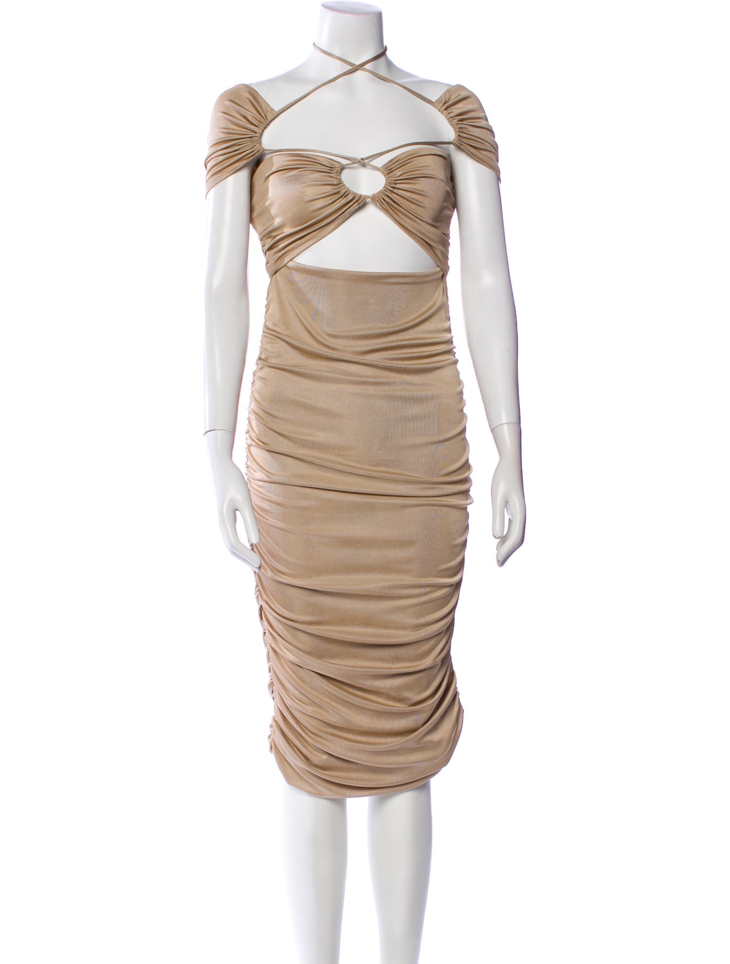 Third Form Mock Neck Midi Length Dress